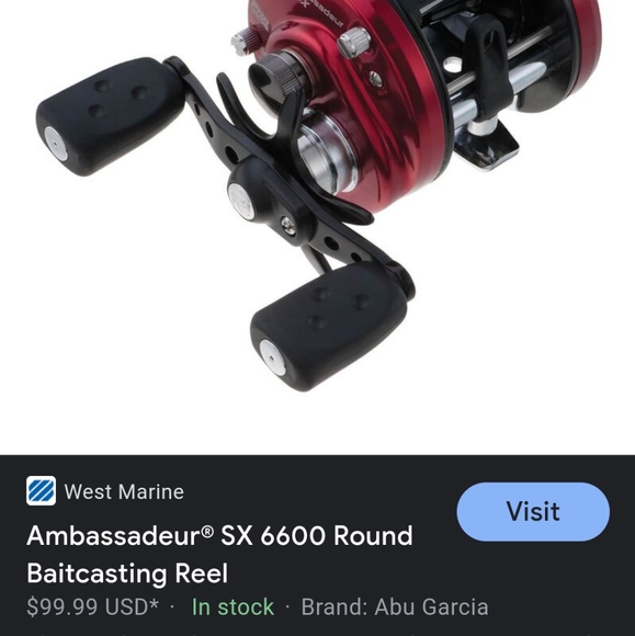 Baitcaster fishing reel - Picture 2 of 2